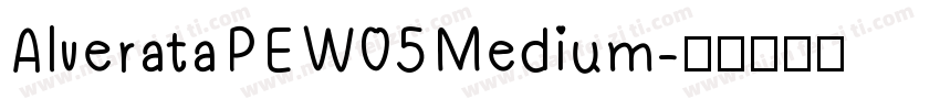 Alverata PE W05 Medium字体转换